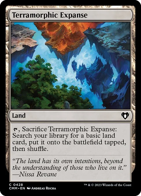 Terramorphic Expanse, carta Magic di tipo Land illustrata da Andreas Rocha