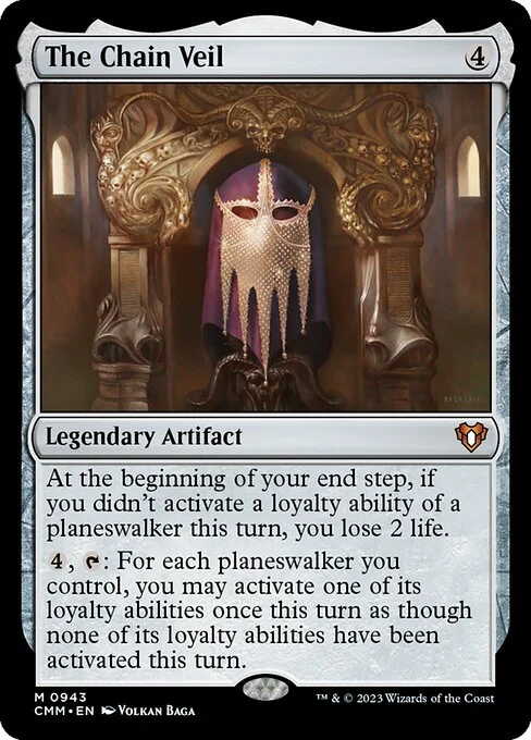 The Chain Veil, carta Magic di tipo Legendary Artifact illustrata da Volkan Baǵa