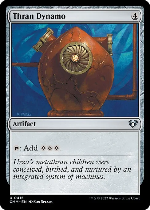 Thran Dynamo, carta Magic di tipo Artifact illustrata da Ron Spears
