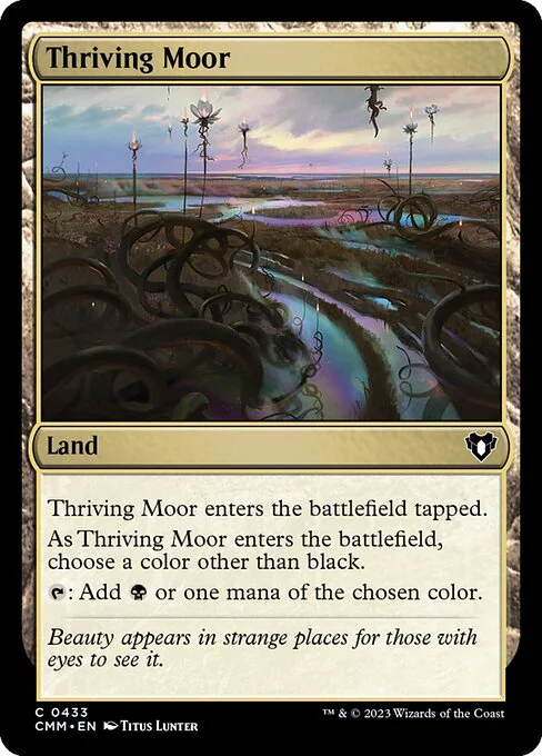 Thriving Moor, carta Magic di tipo Land illustrata da Titus Lunter