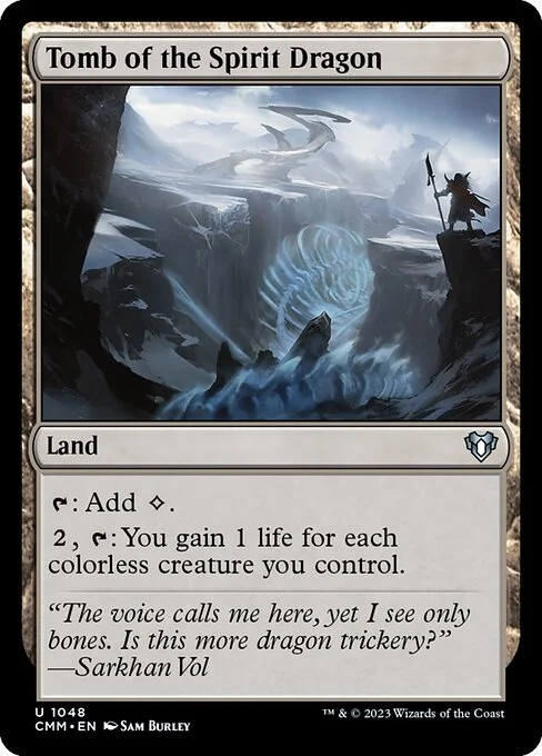 Tomb of the Spirit Dragon, carta Magic di tipo Land illustrata da Sam Burley