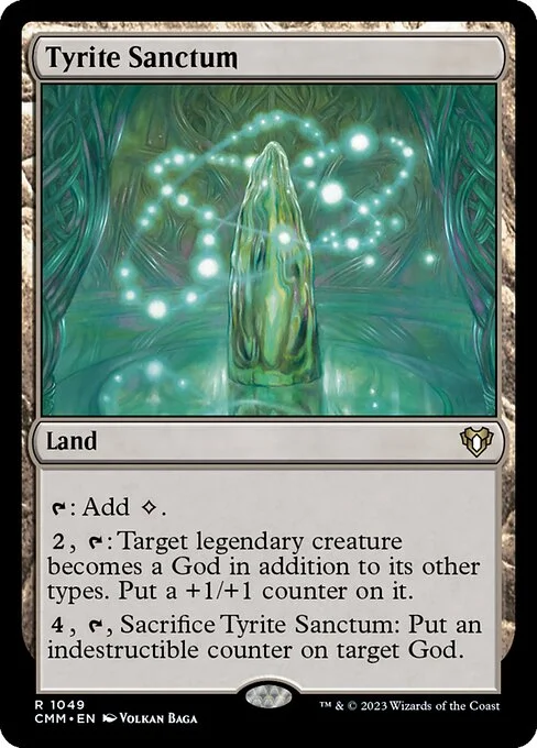 Tyrite Sanctum, carta Magic di tipo Land illustrata da Volkan Baǵa