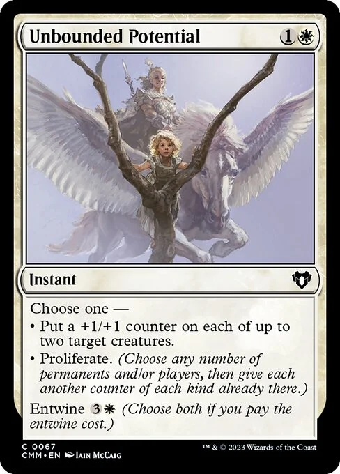 Unbounded Potential, carta Magic di tipo Instant illustrata da Iain McCaig