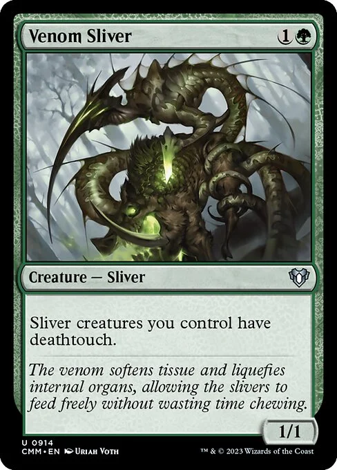 Venom Sliver, carta Magic di tipo Creature — Sliver illustrata da Uriah Voth
