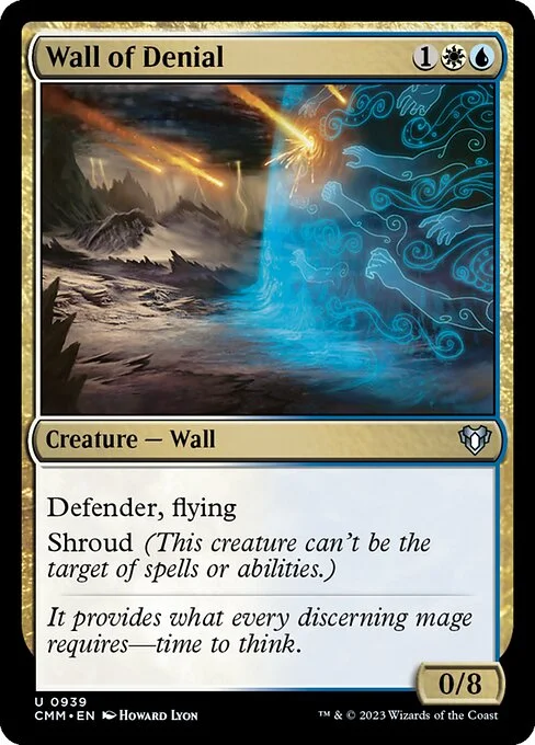 Wall of Denial, carta Magic di tipo Creature — Wall illustrata da Howard Lyon