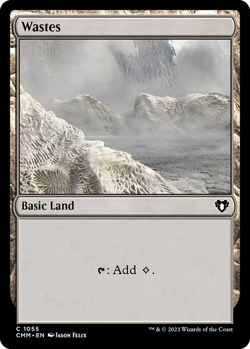 Wastes, carta Magic di tipo Basic Land illustrata da Jason Felix