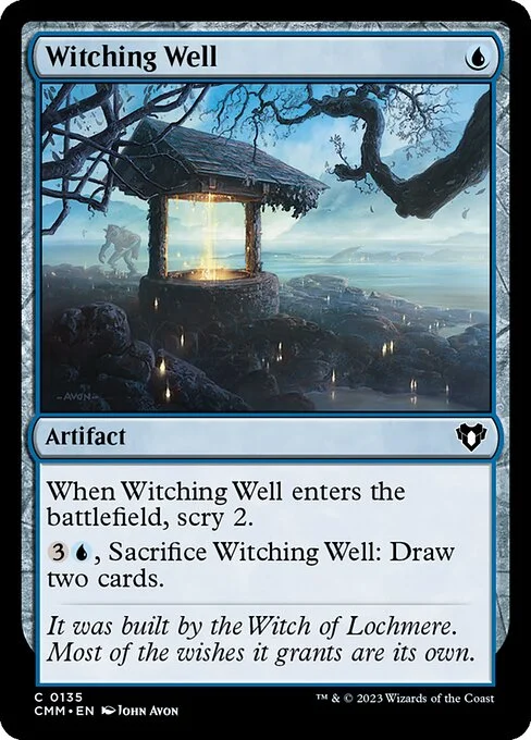 Witching Well, carta Magic di tipo Artifact illustrata da John Avon