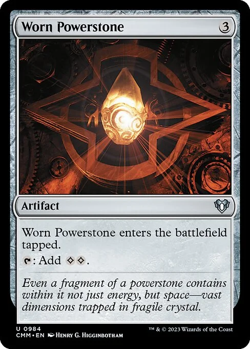 Worn Powerstone, carta Magic di tipo Artifact illustrata da Henry G. Higginbotham