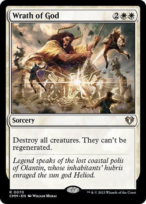 Wrath of God, carta Magic di tipo Sorcery illustrata da Willian Murai