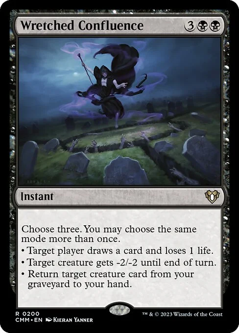 Wretched Confluence, carta Magic di tipo Instant illustrata da Kieran Yanner
