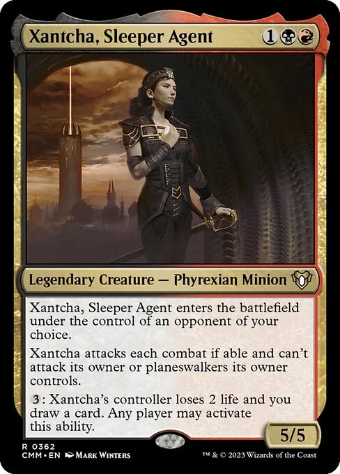 Xantcha, Sleeper Agent, carta Magic di tipo Legendary Creature — Phyrexian Minion illustrata da Mark Winters