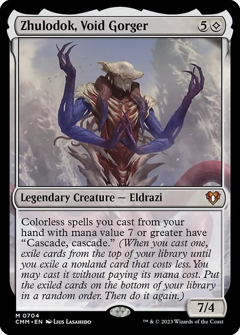 Zhulodok, Void Gorger, carta Magic di tipo Legendary Creature — Eldrazi illustrata da Lius Lasahido