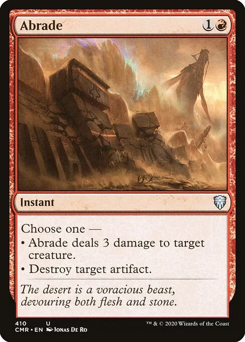 Abrade, carta Magic di tipo Instant illustrata da Jonas De Ro