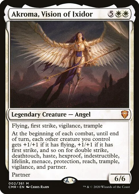 Akroma, Vision of Ixidor, carta Magic di tipo Legendary Creature — Angel illustrata da Chris Rahn