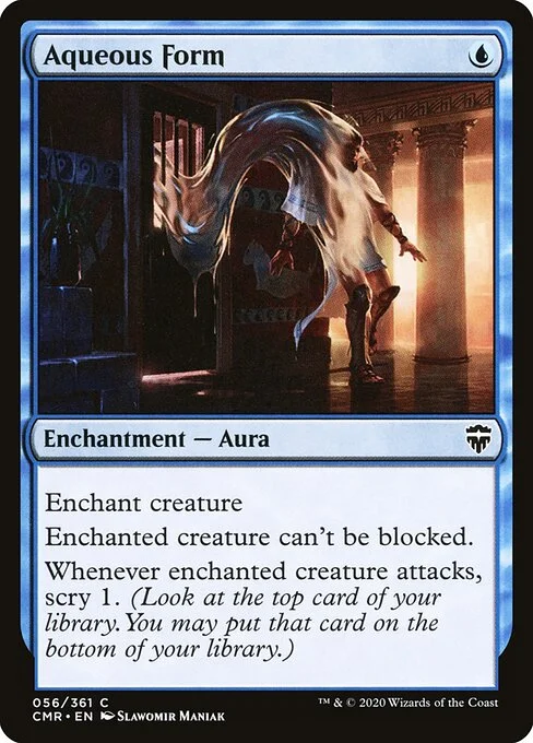 Aqueous Form, carta Magic di tipo Enchantment — Aura illustrata da Slawomir Maniak