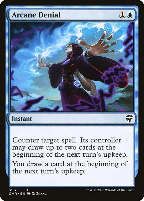 Arcane Denial, carta Magic di tipo Instant illustrata da Xi Zhang