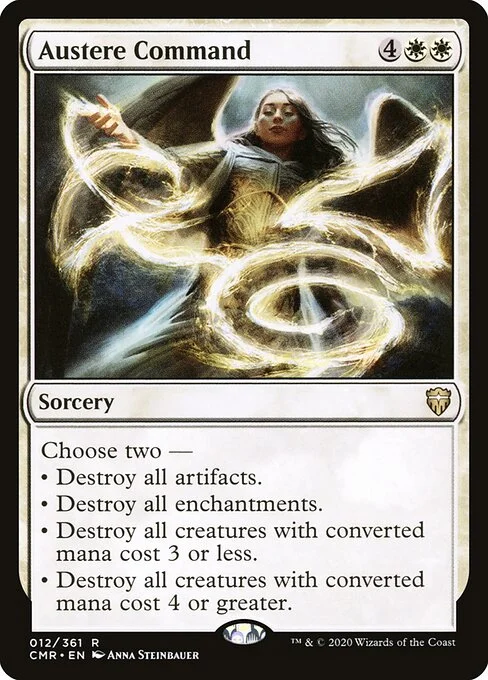 Austere Command, carta Magic di tipo Sorcery illustrata da Anna Steinbauer