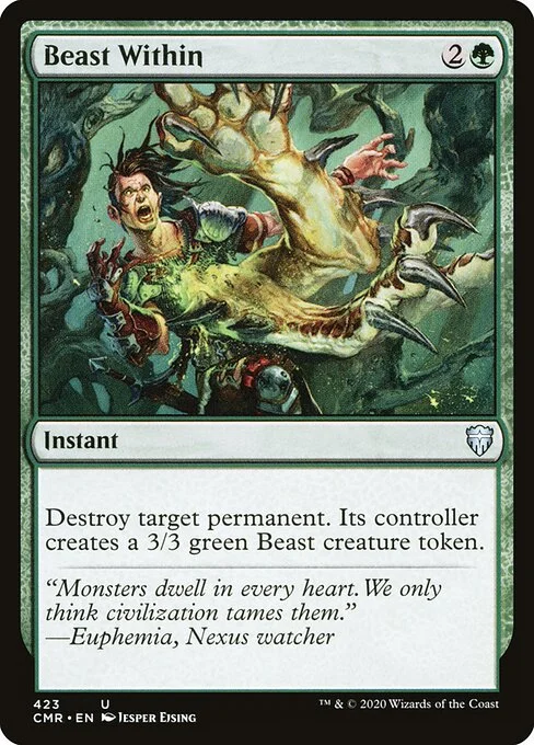 Beast Within, carta Magic di tipo Instant illustrata da Jesper Ejsing