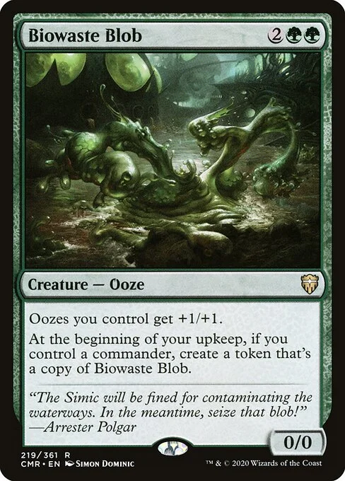 Biowaste Blob, carta Magic di tipo Creature — Ooze illustrata da Simon Dominic