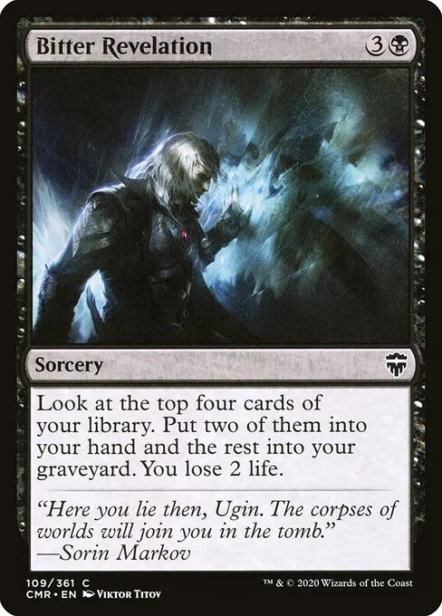 Bitter Revelation, carta Magic di tipo Sorcery illustrata da Viktor Titov