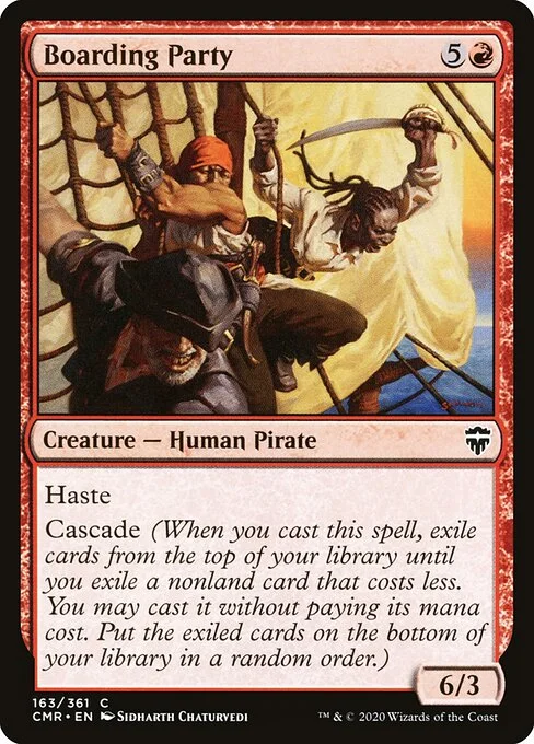 Boarding Party, carta Magic di tipo Creature — Human Pirate illustrata da Sidharth Chaturvedi