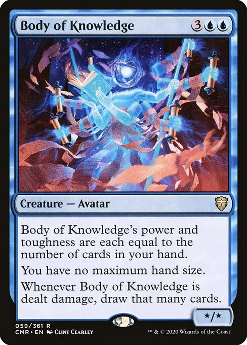 Body of Knowledge, carta Magic di tipo Creature — Avatar illustrata da Clint Cearley
