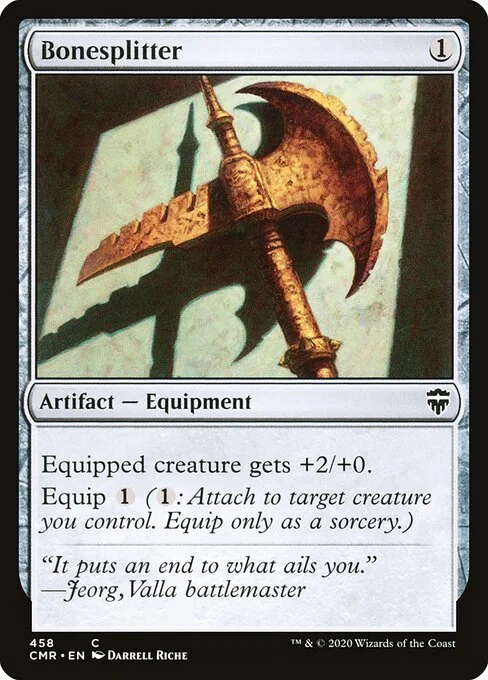 Bonesplitter, carta Magic di tipo Artifact — Equipment illustrata da Darrell Riche