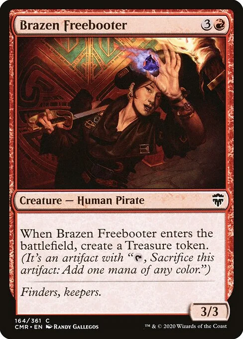 Brazen Freebooter, carta Magic di tipo Creature — Human Pirate illustrata da Randy Gallegos