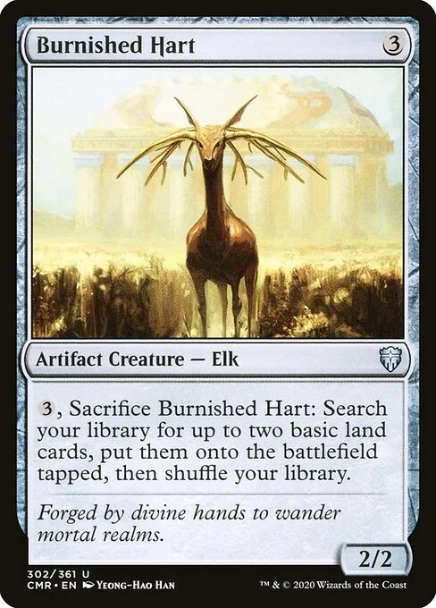 Burnished Hart, carta Magic di tipo Artifact Creature — Elk illustrata da Yeong-Hao Han