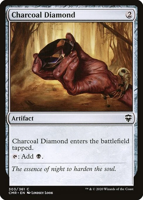 Charcoal Diamond, carta Magic di tipo Artifact illustrata da Lindsey Look