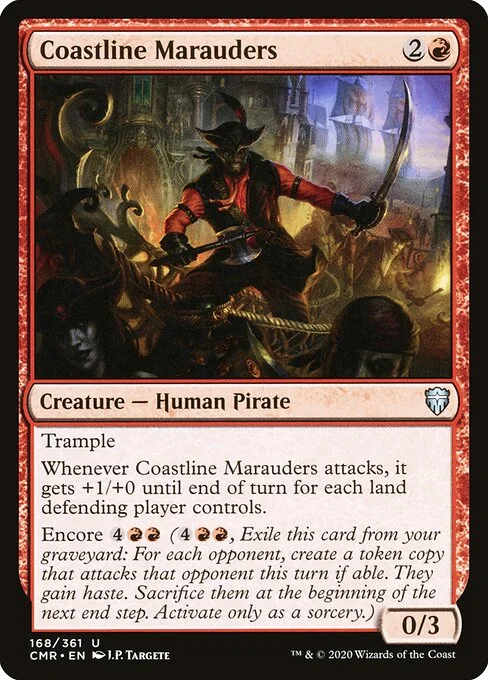 Coastline Marauders, carta Magic di tipo Creature — Human Pirate illustrata da J.P. Targete