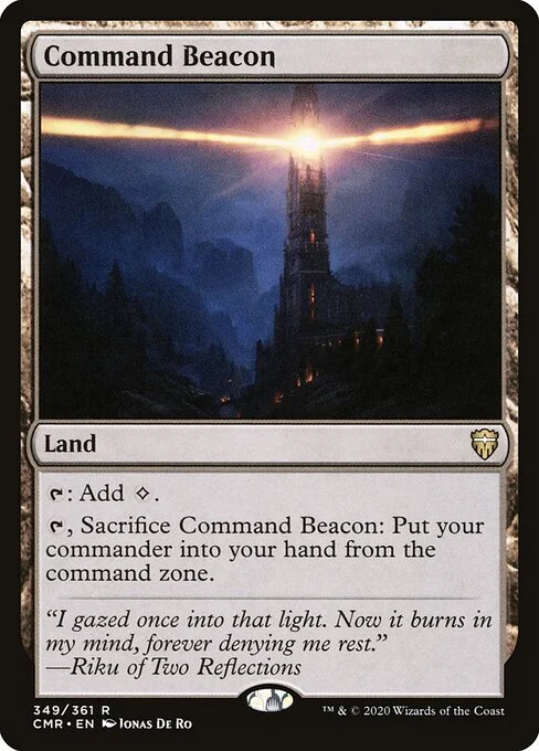 Command Beacon, carta Magic di tipo Land illustrata da Jonas De Ro