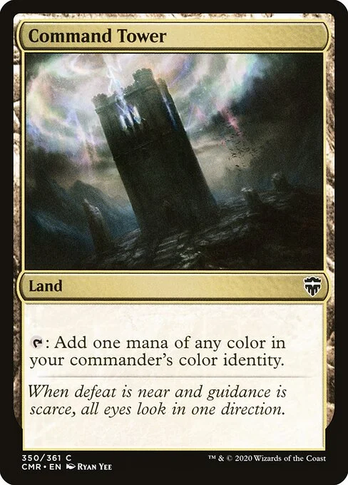Command Tower, carta Magic di tipo Land illustrata da Ryan Yee