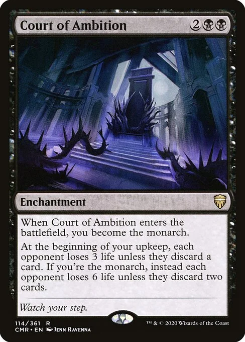 Court of Ambition, carta Magic di tipo Enchantment illustrata da Ravenna Tran