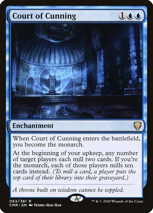 Court of Cunning, carta Magic di tipo Enchantment illustrata da Yeong-Hao Han