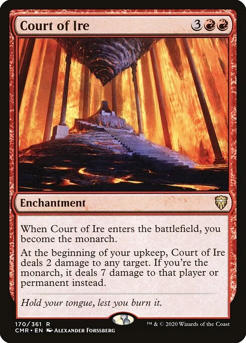 Court of Ire, carta Magic di tipo Enchantment illustrata da Alexander Forssberg