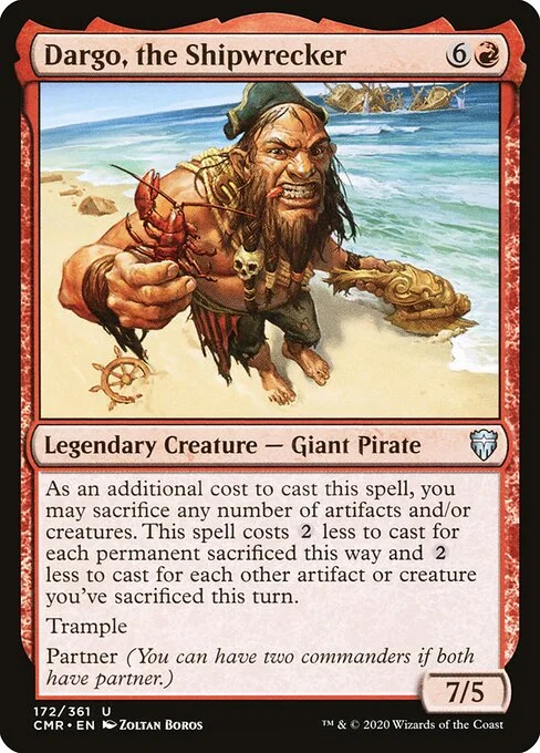 Dargo, the Shipwrecker, carta Magic di tipo Legendary Creature — Giant Pirate illustrata da Zoltan Boros