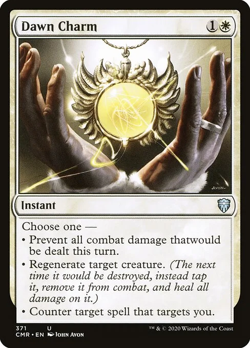Dawn Charm, carta Magic di tipo Instant illustrata da John Avon