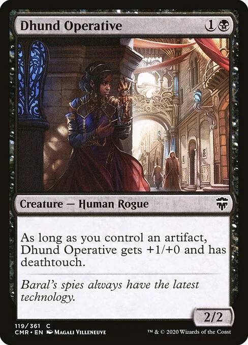 Dhund Operative, carta Magic di tipo Creature — Human Rogue illustrata da Magali Villeneuve