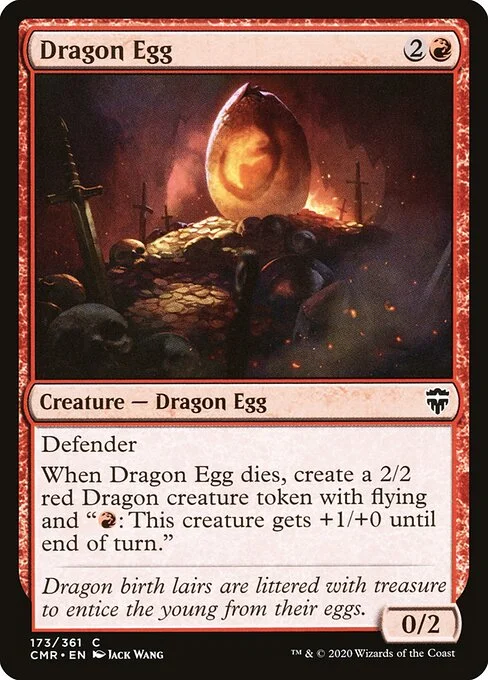 Dragon Egg, carta Magic di tipo Creature — Dragon Egg illustrata da Jack Wang