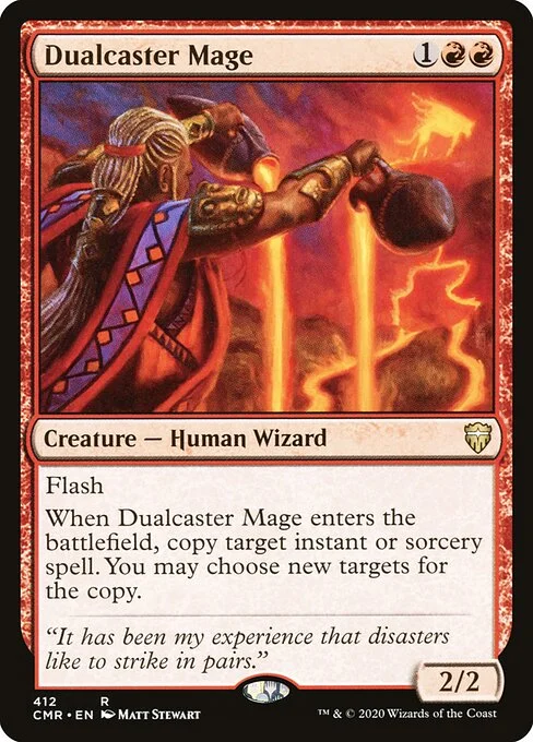 Dualcaster Mage, carta Magic di tipo Creature — Human Wizard illustrata da Matt Stewart