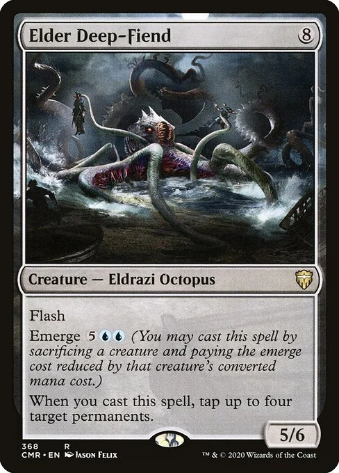 Elder Deep-Fiend, carta Magic di tipo Creature — Eldrazi Octopus illustrata da Jason Felix