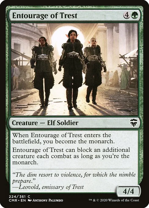 Entourage of Trest, carta Magic di tipo Creature — Elf Soldier illustrata da Anthony Palumbo