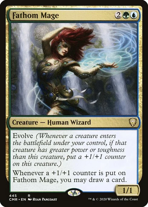 Fathom Mage, carta Magic di tipo Creature — Human Wizard illustrata da Ryan Pancoast