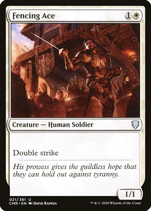 Fencing Ace, carta Magic di tipo Creature — Human Soldier illustrata da David Rapoza
