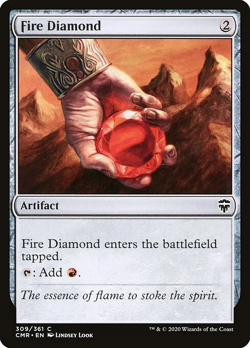 Fire Diamond, carta Magic di tipo Artifact illustrata da Lindsey Look