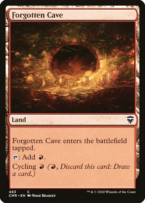 Forgotten Cave, carta Magic di tipo Land illustrata da Noah Bradley
