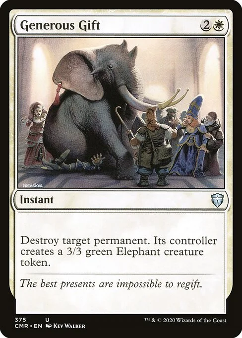 Generous Gift, carta Magic di tipo Instant illustrata da Kev Walker