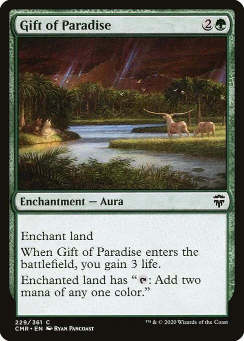 Gift of Paradise, carta Magic di tipo Enchantment — Aura illustrata da Ryan Pancoast