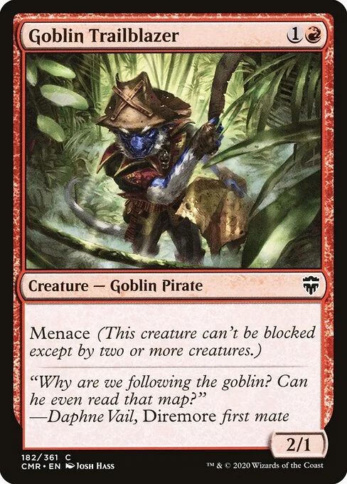 Goblin Trailblazer, carta Magic di tipo Creature — Goblin Pirate illustrata da Josh Hass